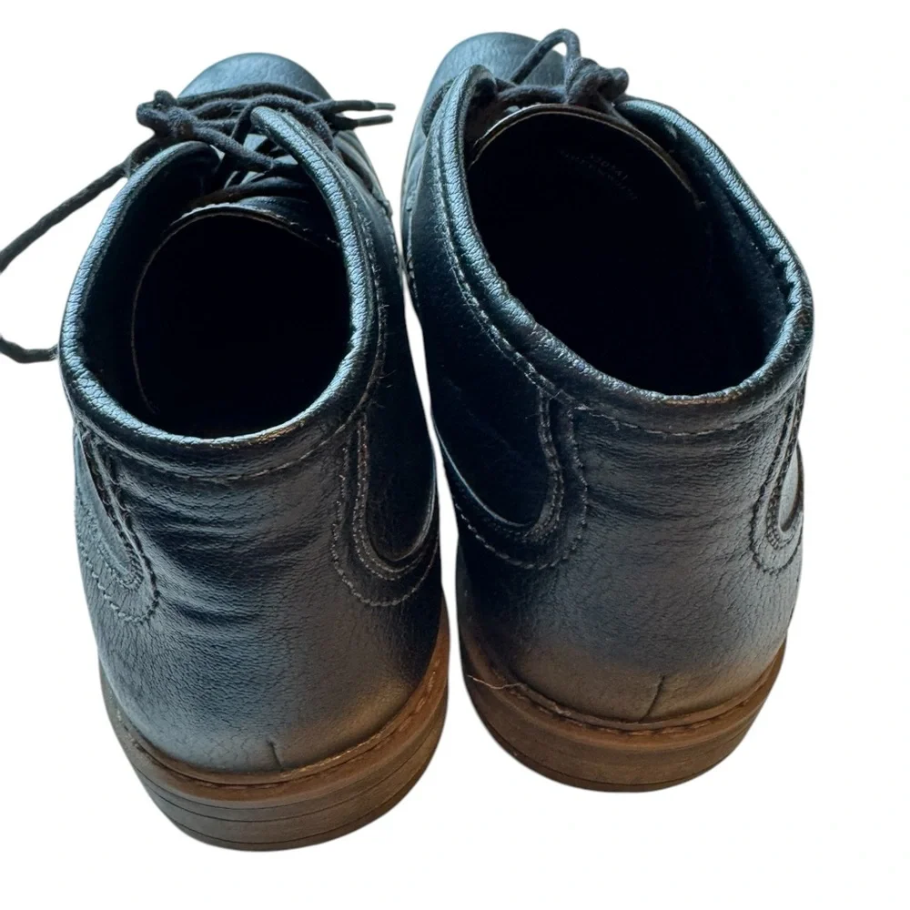 Jeffrey Tyler Greenwich Men's 9.5 Black Leather Ankle Boots